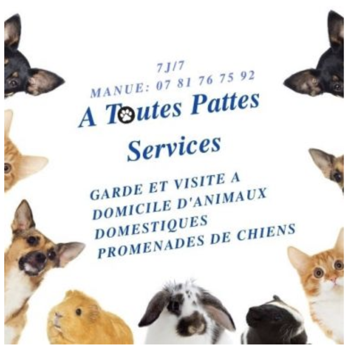 Annonce - Service de garde d animaux a domicile
